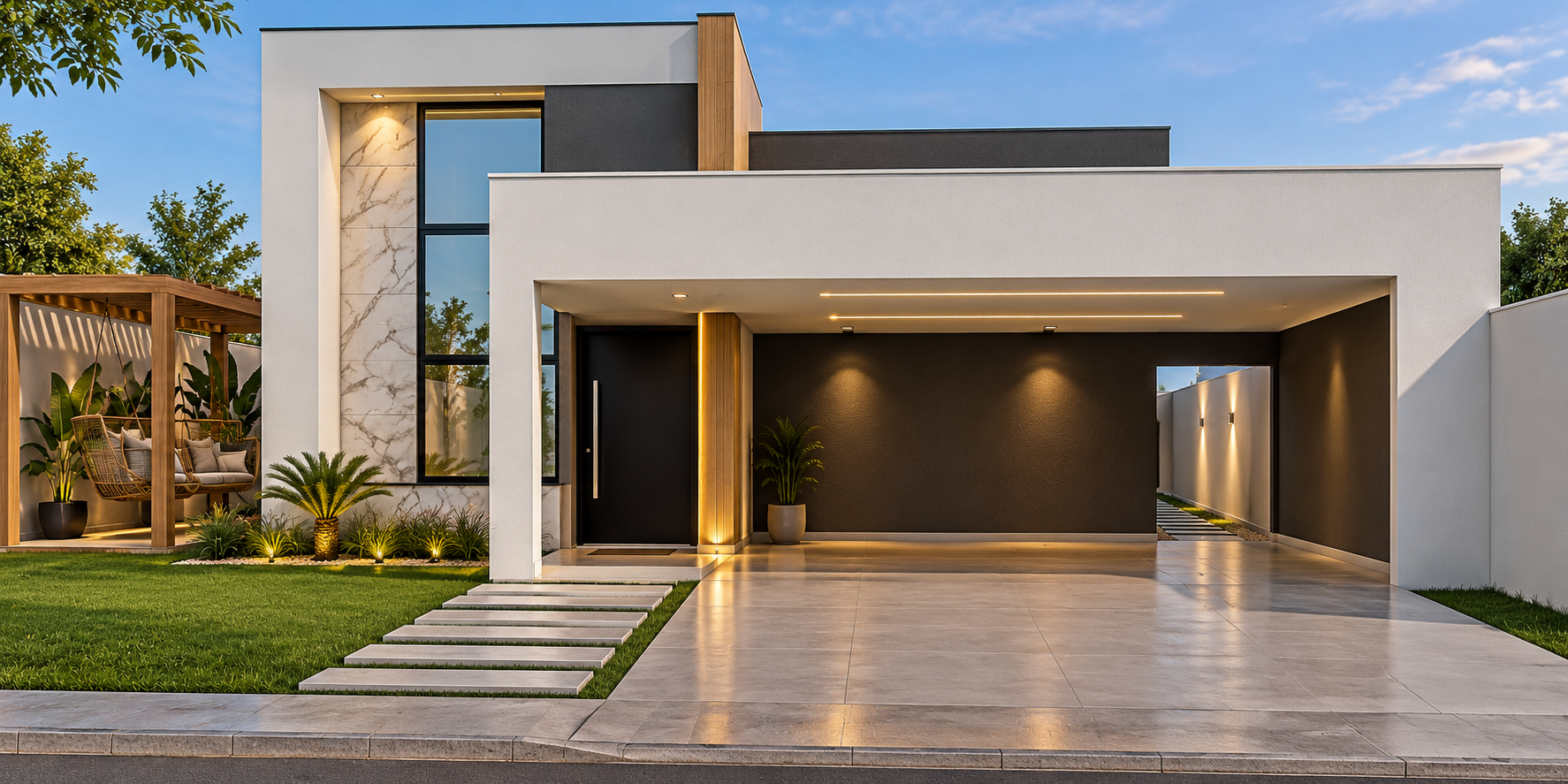Planta de casa Planta De Casa Com 3 Quartos, Suíte Com Closet, Espaço Gourmet E Piscina – Terreno 15x30 — 3 quartos, 1 suíte, 3 banheiros, 2 vagas de garagem, 227.78 m² de área construída, terreno 15x30