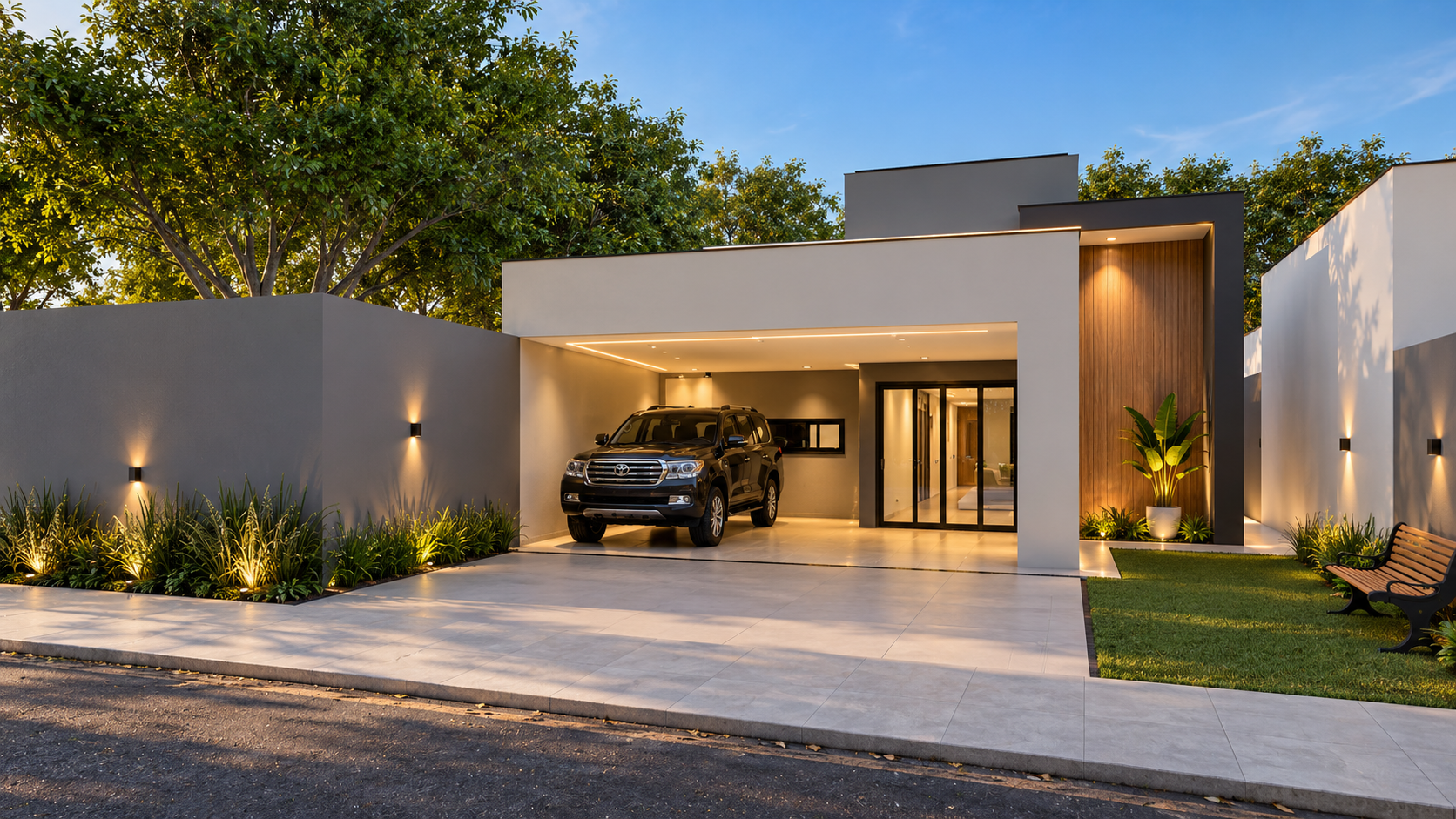 Planta de casa Planta De Casa Com 3 Quartos — 3 quartos, 1 suíte, 2 banheiros, 1 vagas de garagem, 120.31 m² de área construída, terreno 10x24