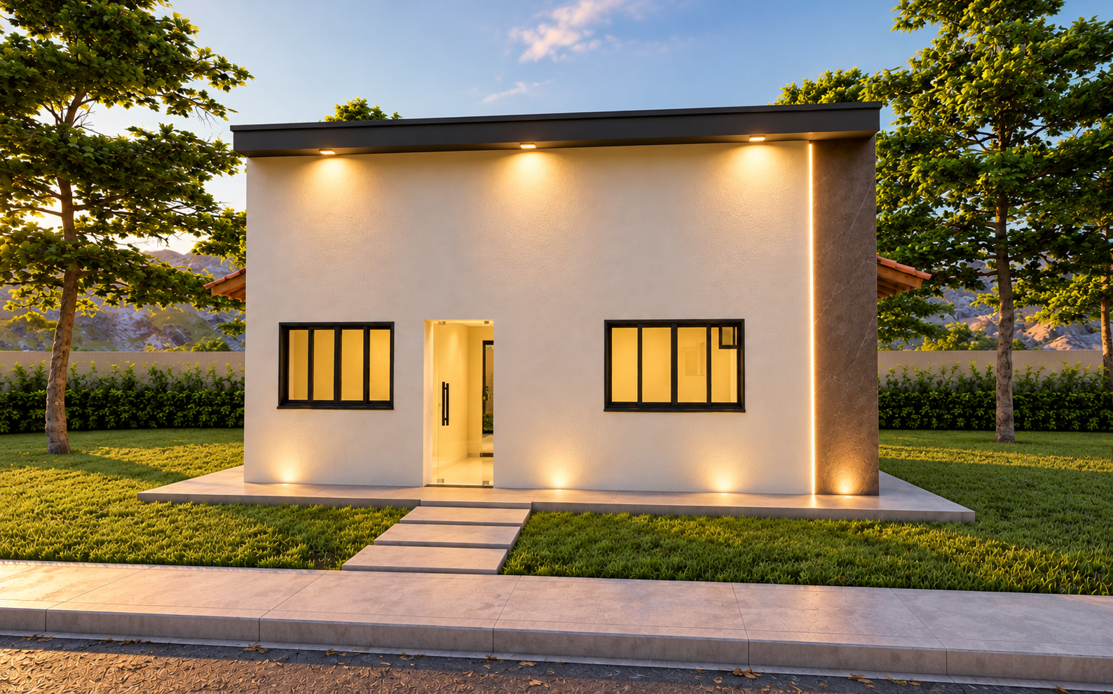 Planta de casa Planta De Casa Com 2 Quartos — 2 quartos, 1 banheiros, 67.69 m² de área construída, terreno 10x20